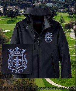KINGWEAR BLACK Jacket Soft Shell Insulated With Detachable Hood Design Zoom